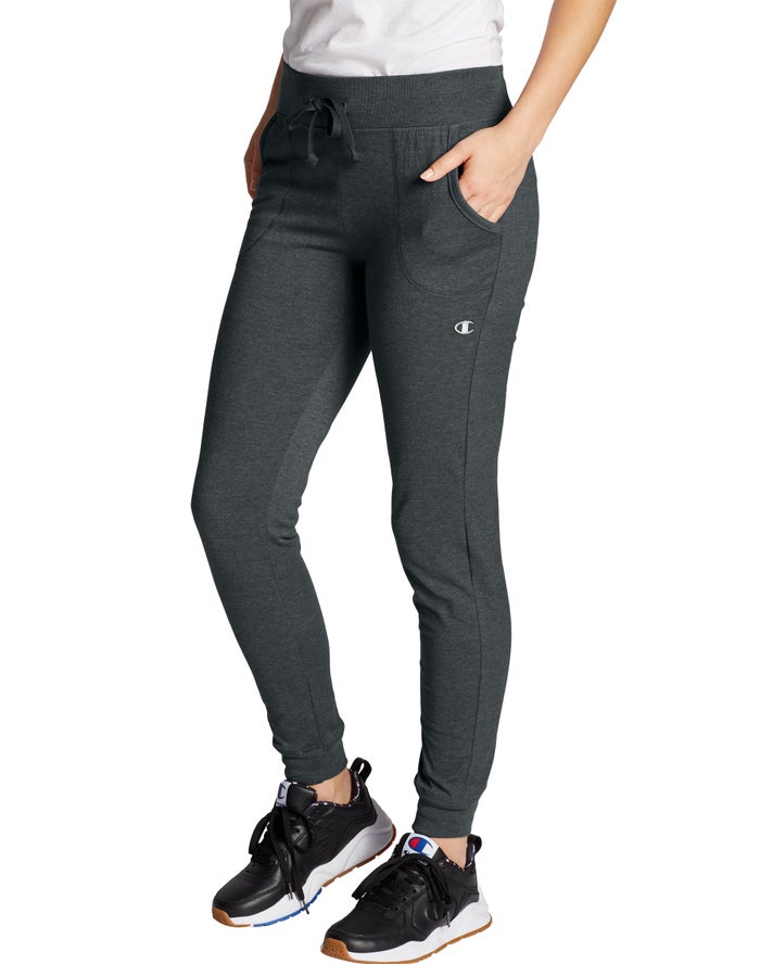 Champion Classic Jersey Joggingbroek Dames - DonkerGrijs - Belgie 5721RUCTV